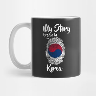 Korea Flag Fingerprint My Story DNA Korean Mug